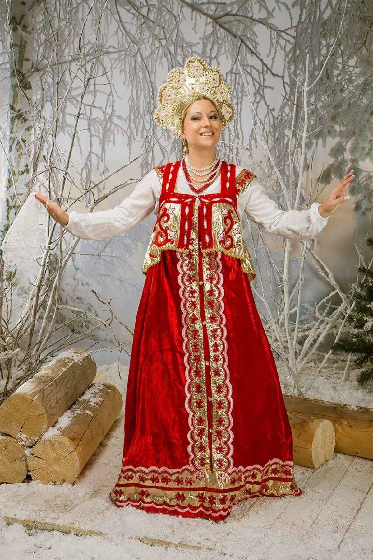 Girls in Slavic costumes in Soacha
